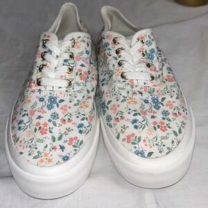 Freshman Floral Canvas Low Top Sneakers Fairycore Cottagecore Romantic Womens 10